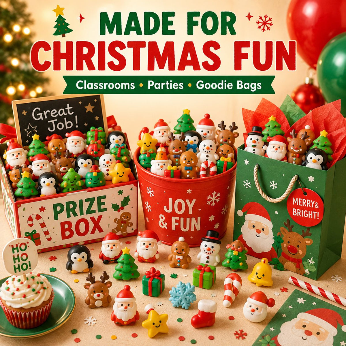 🔥 LAST DAY 50% OFF - 🎄24PCS Random Christmas Mochi Squishy Gift Set
