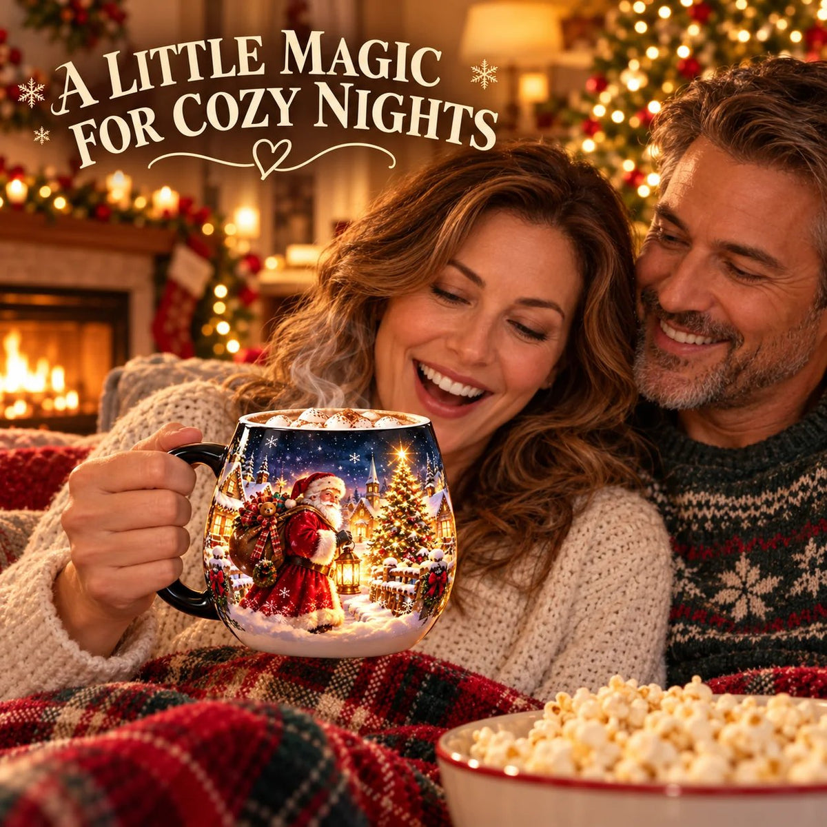 🎄Christmas Magic Color-Changing Mug – Heat Reveal Holiday Gift