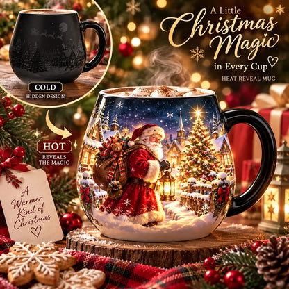 🎄Christmas Magic Color-Changing Mug – Heat Reveal Holiday Gift