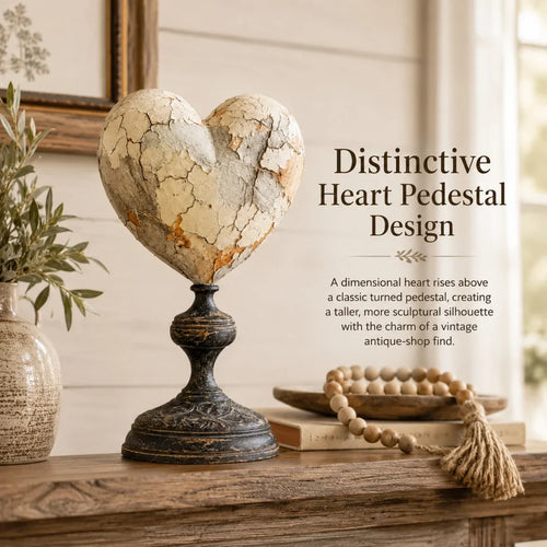 🐦 Vintage Two-Cardinal Keepsake Heart