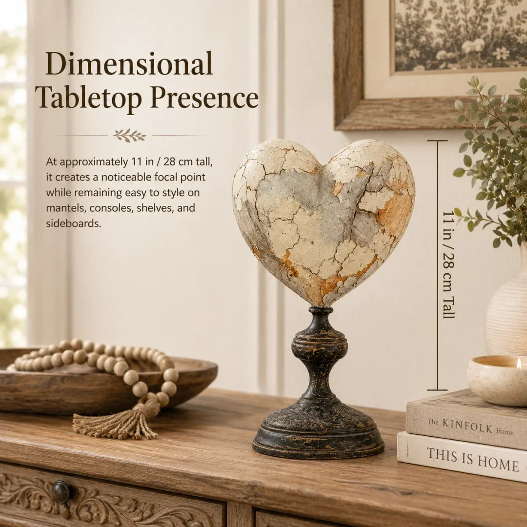 🐦 Vintage Two-Cardinal Keepsake Heart