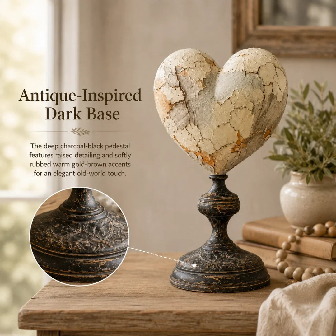 🐦 Vintage Two-Cardinal Keepsake Heart