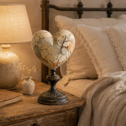 🐦 Vintage Two-Cardinal Keepsake Heart