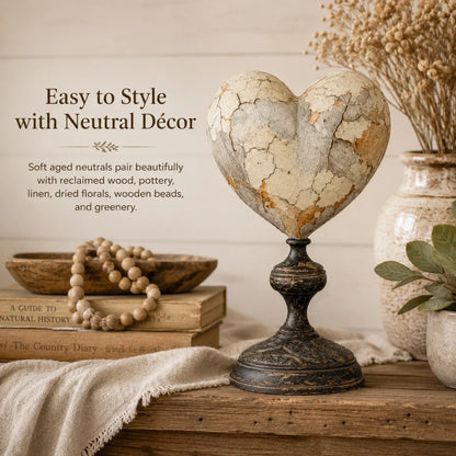 🐦 Vintage Two-Cardinal Keepsake Heart