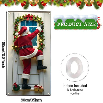 🔥Last Day Promotion 60% OFF💥2026 Christmas Front Door Decoration Cover