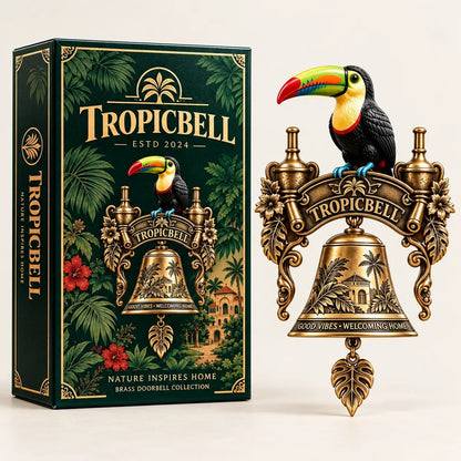 TROPICBELL™ Vintage Toucan Brass Doorbell