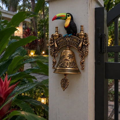 TROPICBELL™ Vintage Toucan Brass Doorbell