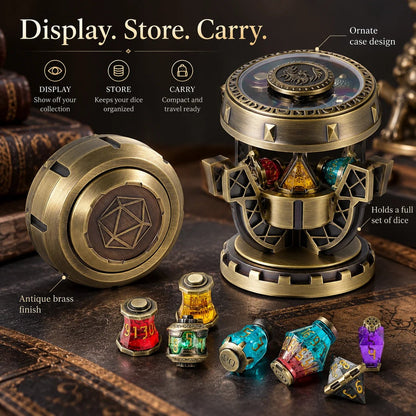 🎲2026 DND Dice Set Alchemist’s Metallic Elixir Metal Dice Set
