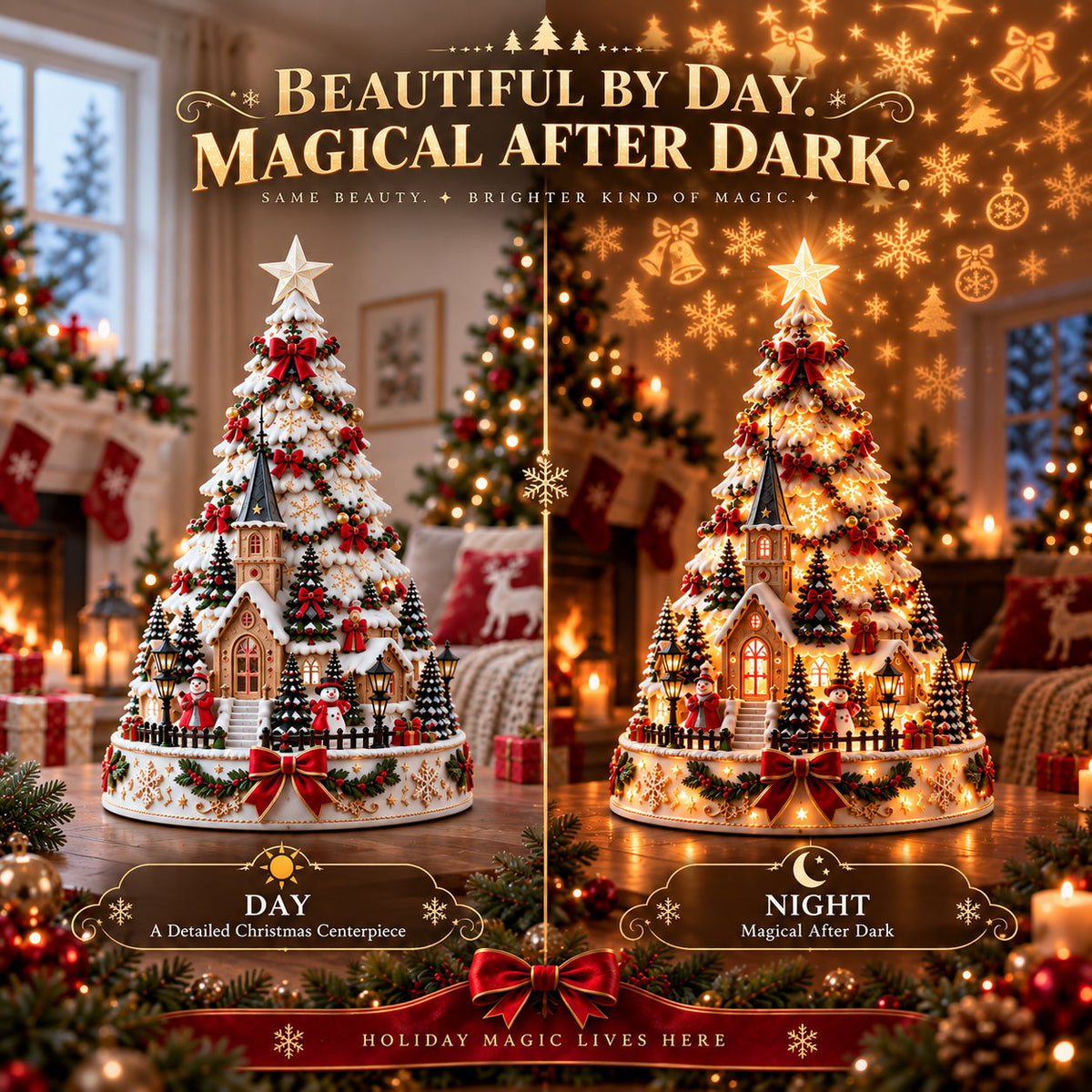 ✨️Christmas Hot Sale🎄Zavrlysell™ Christmas Village Lightscape Tree