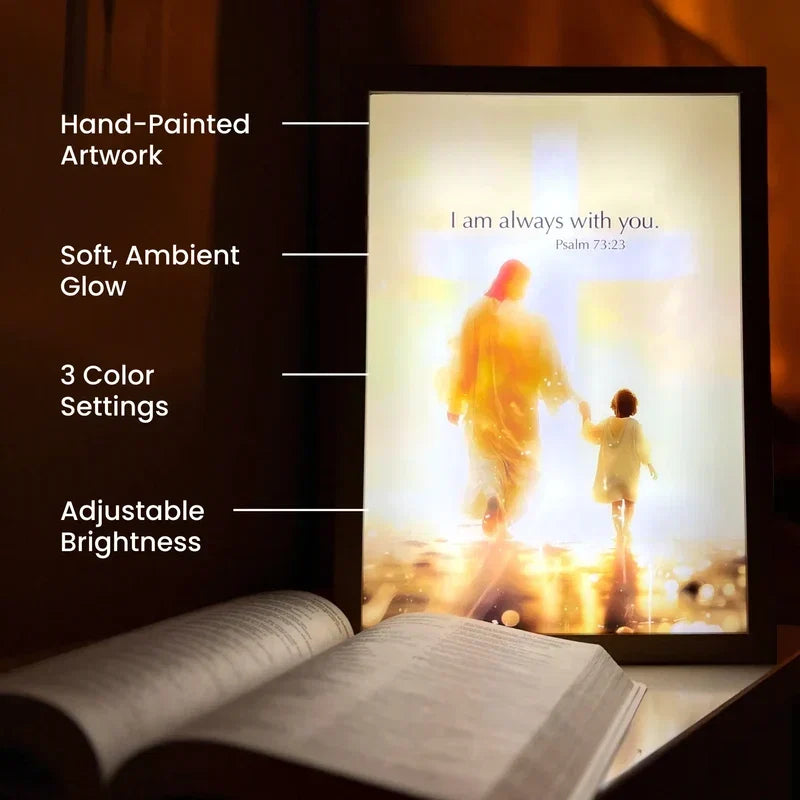 Handcrafted The Jesus Lamp 'I Am Always With You'