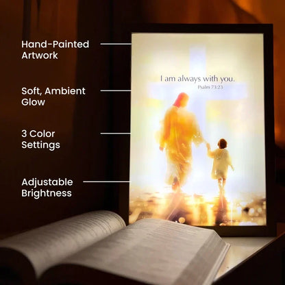 Handcrafted The Jesus Lamp 'I Am Always With You'