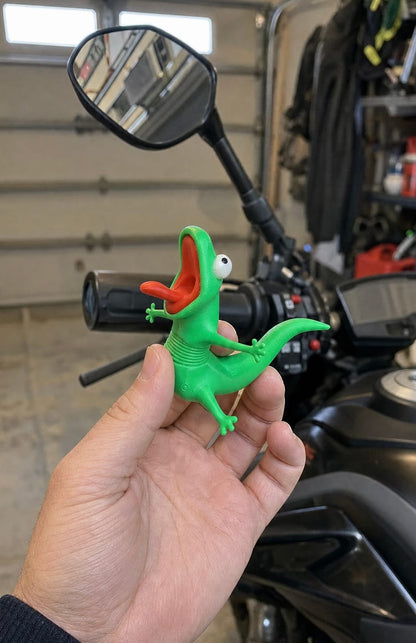 🦎 Throttle Lizard™ – Wobbling Motorcycle Ride Buddy & Funny Bike Mascot