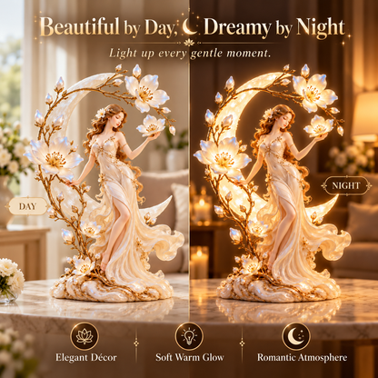 🌙 Moonlit Blossom Goddess Lamp — A Little Moonlight for Beautiful Moments ✨