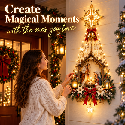 🔥 49% OFF Nativity Wall Light ✨-Star of Bethlehem Lighted Nativity Wall Decor – Bring the Heart of Christmas Home ✝️