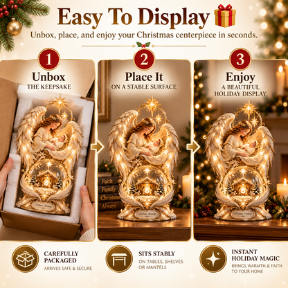 ✝️ Bring the Holy Night Home – Heavenly Noel Nativity Light