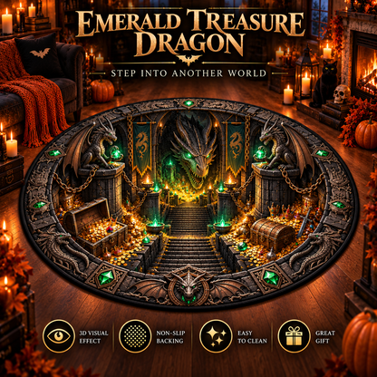 🐉 Dragon Realm 3D Illusion Rug — Step Into a World of Fantasy at Home ✨