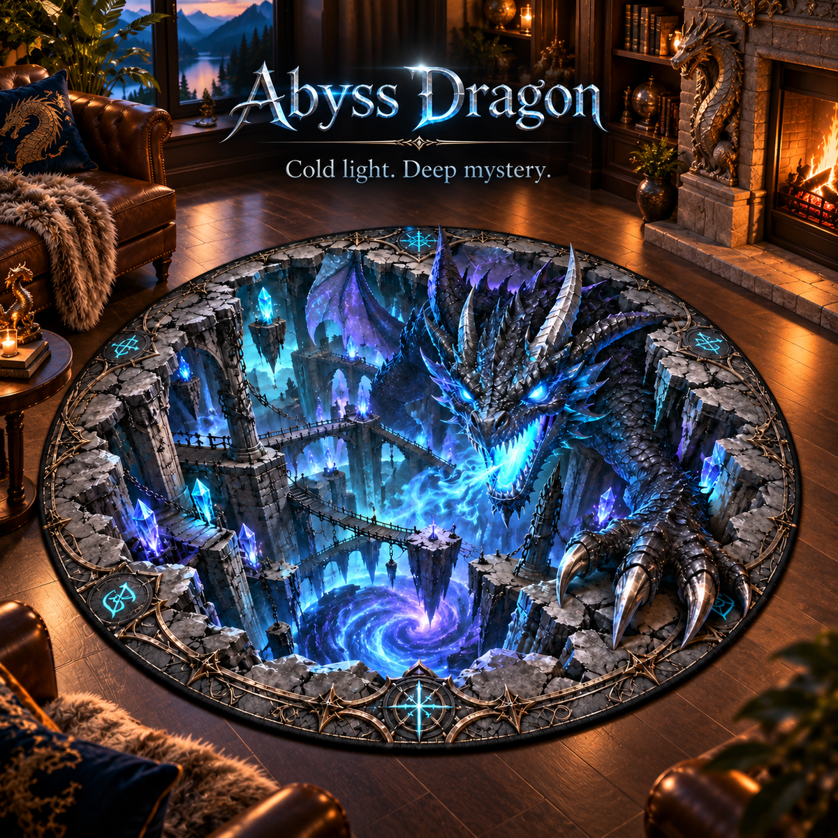 🐲 Legendary Dragon 3D Illusion Rug — Bring an Epic Realm Home