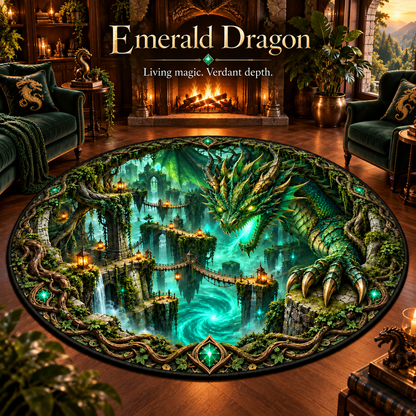 🐲 Legendary Dragon 3D Illusion Rug — Bring an Epic Realm Home