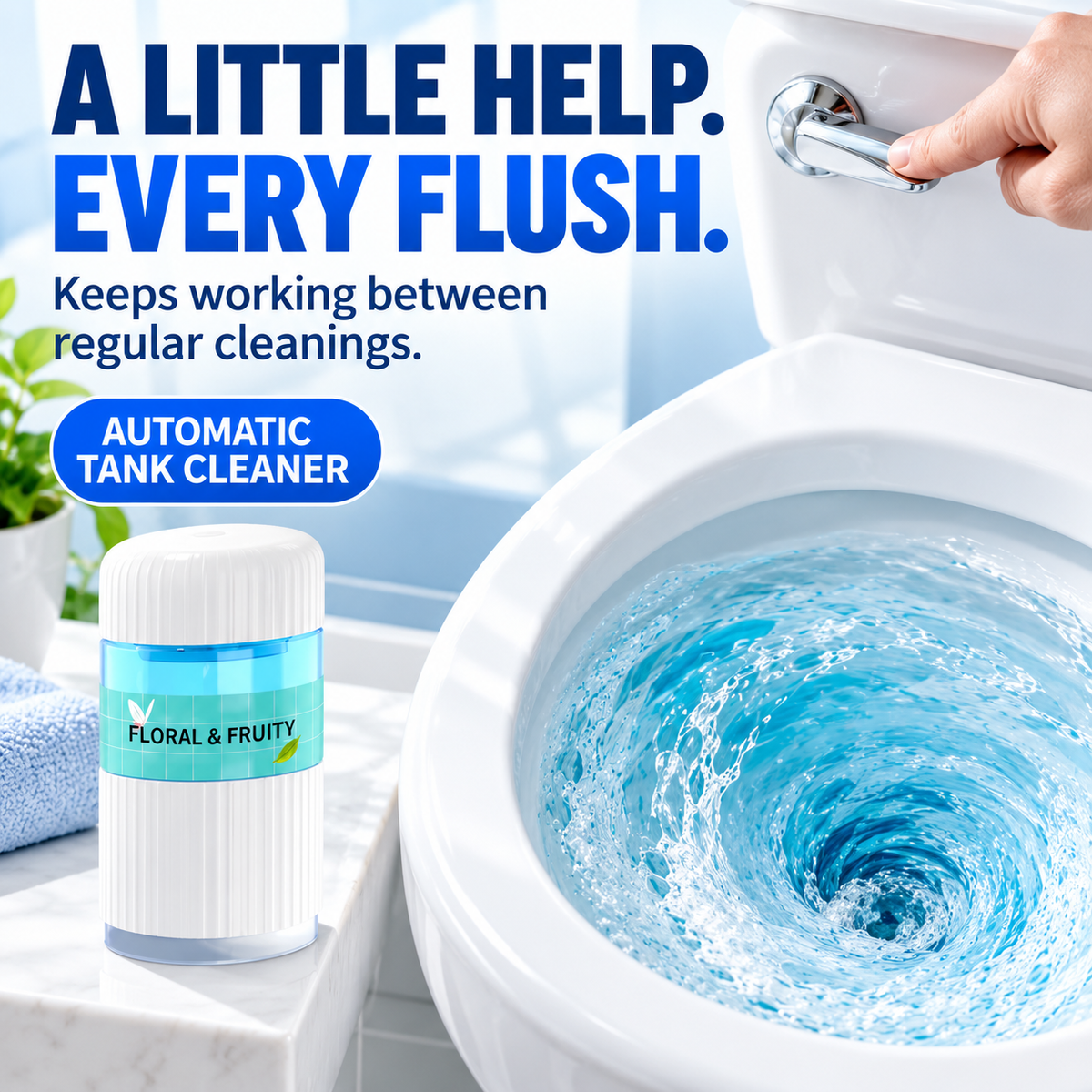 🚽 Automatic Toilet Tank Cleaner – Freshness with Every Flush 💧 (3-Pack)