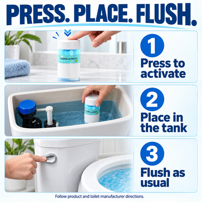 🚽 Automatic Toilet Tank Cleaner – Freshness with Every Flush 💧 (3-Pack)