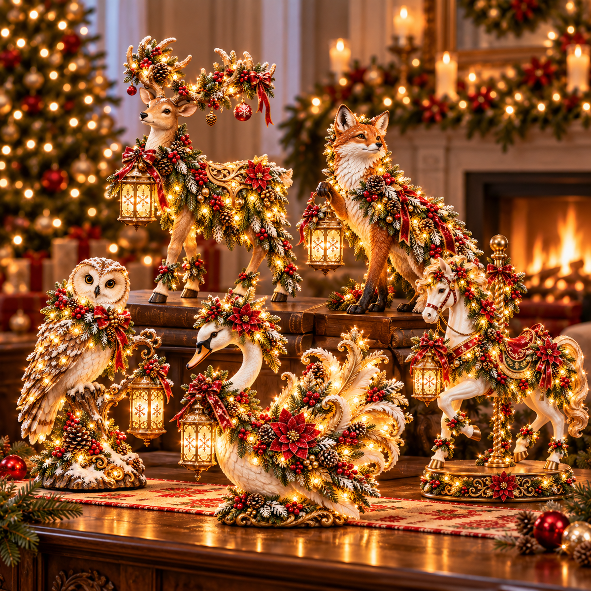 ✨ Enchanted Christmas Lantern Figurines — Bring Warmth, Wonder & Holiday Magic Home 🎄