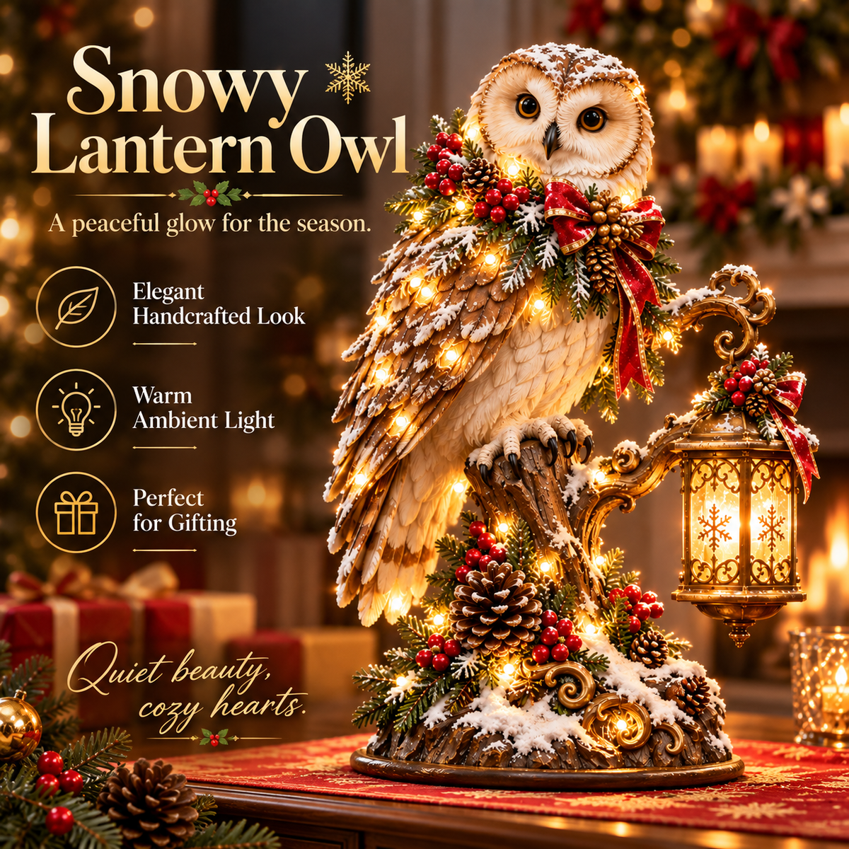 ✨ Enchanted Christmas Lantern Figurines — Bring Warmth, Wonder & Holiday Magic Home 🎄