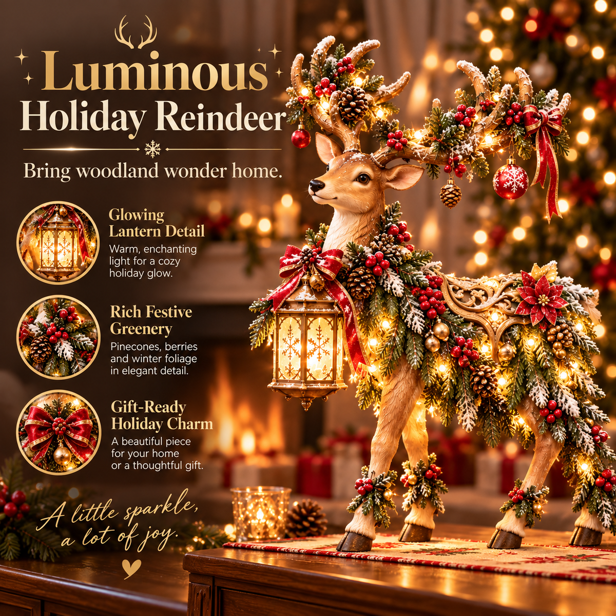 ✨ Enchanted Christmas Lantern Figurines — Bring Warmth, Wonder & Holiday Magic Home 🎄