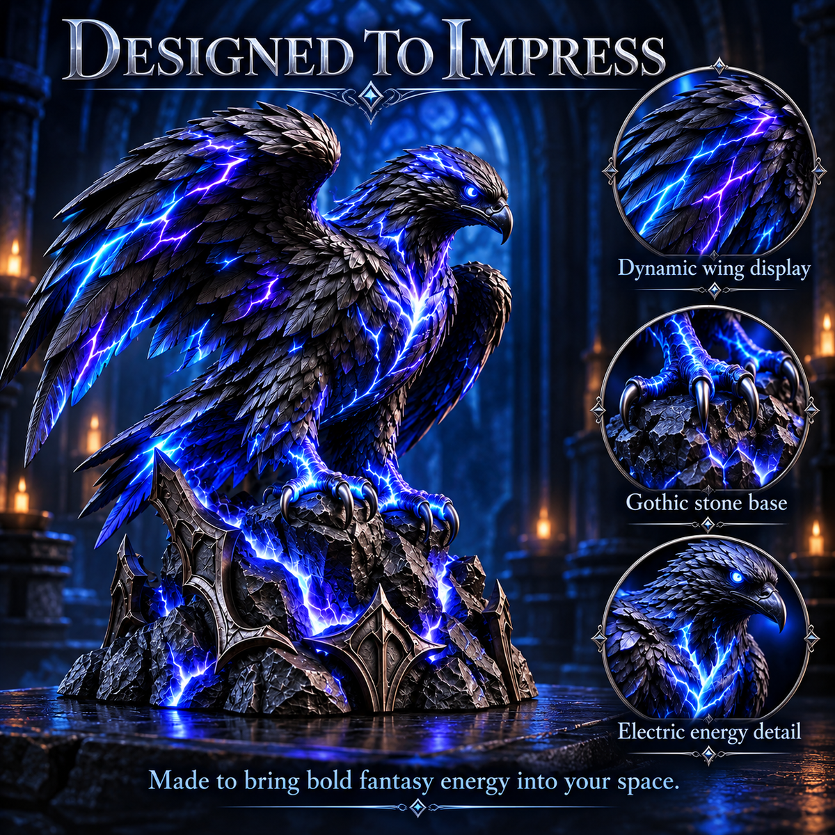 ⚡Arcane Guardians Lighted Fantasy Statues — Bring Legendary Power Home 🔥