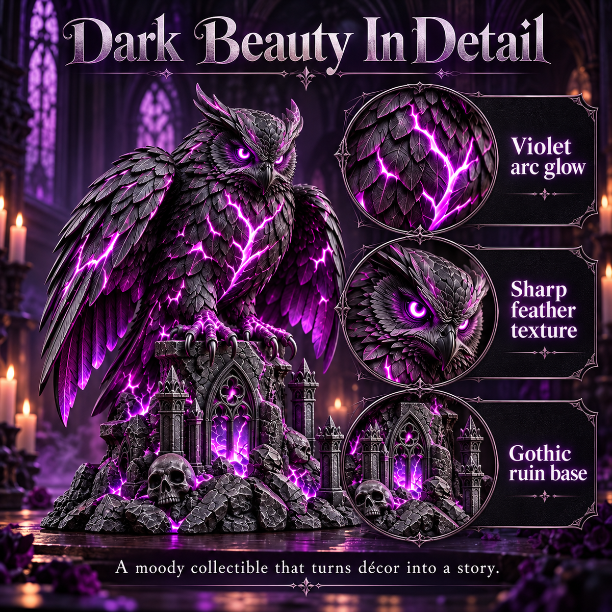 ⚡Arcane Guardians Lighted Fantasy Statues — Bring Legendary Power Home 🔥