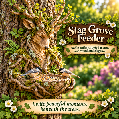 🌿 Woodland Guardian Bird Feeder Collection — Bring Storybook Magic to Your Garden 🐦