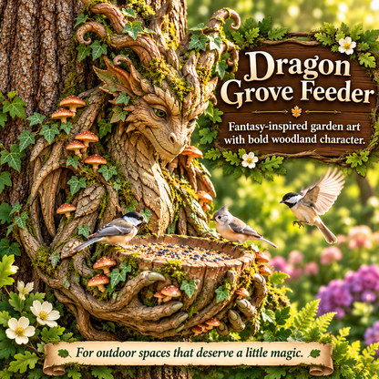 🌿 Woodland Guardian Bird Feeder Collection — Bring Storybook Magic to Your Garden 🐦
