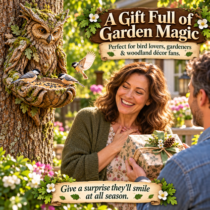 🌿 Woodland Guardian Bird Feeder Collection — Bring Storybook Magic to Your Garden 🐦