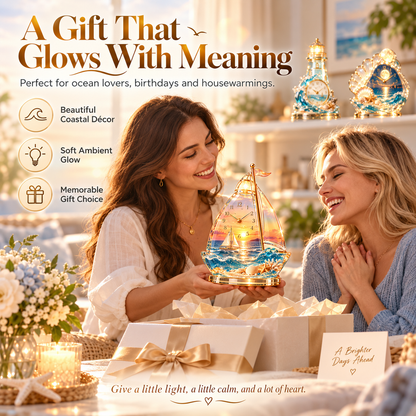 🌊 Coastal Glow Crystal Clock Collection — Bring the Beauty of the Sea Home ✨
