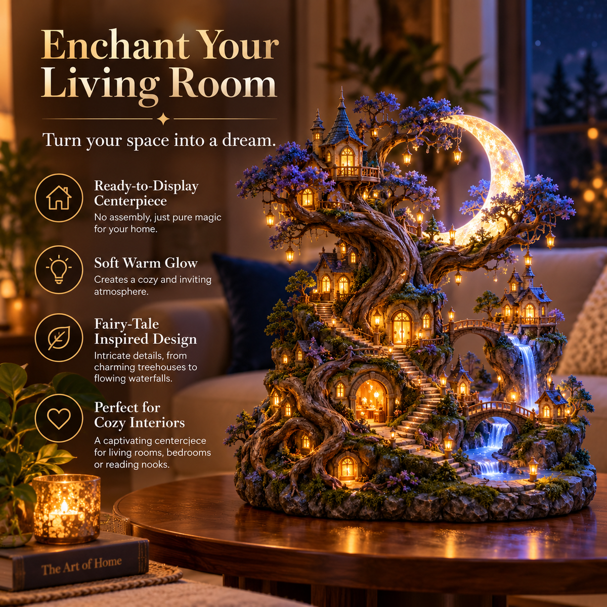 ✨ Enchanted Moon Treehouse Village — A Tiny World Full of Wonder 🌙