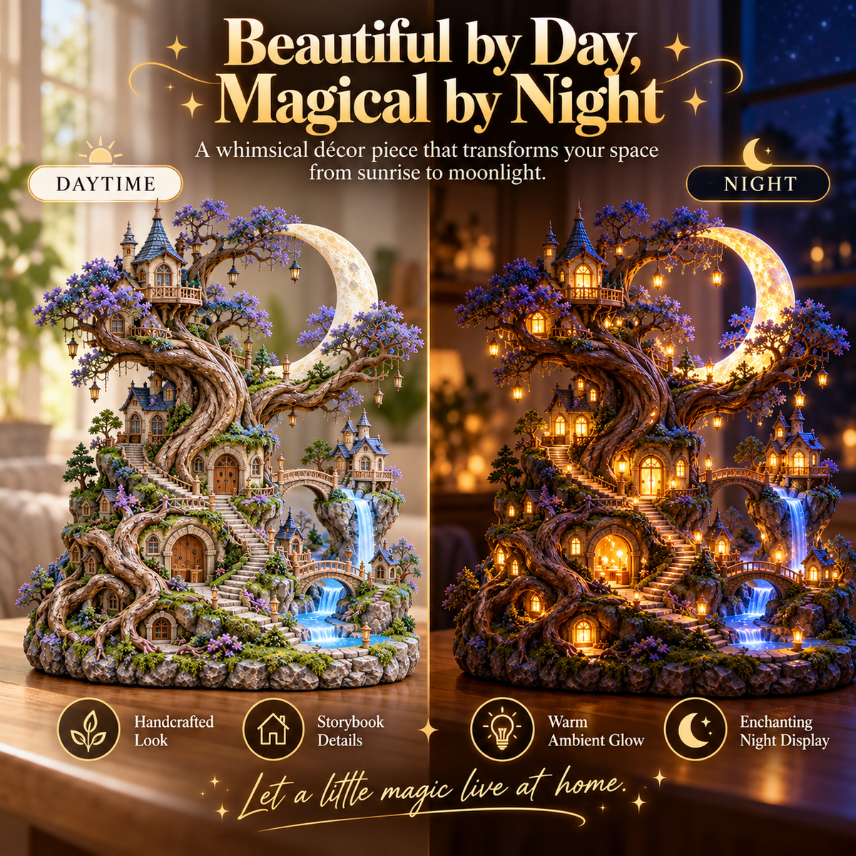 ✨ Enchanted Moon Treehouse Village — A Tiny World Full of Wonder 🌙