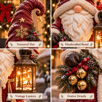 🎄✨ Christmas Gnome Lantern™ – Illuminated Winter Village Projection Decor