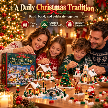 🎄 Christmas Village Brick Advent Calendar — 24 Days of Buildable Holiday Surprises ✨