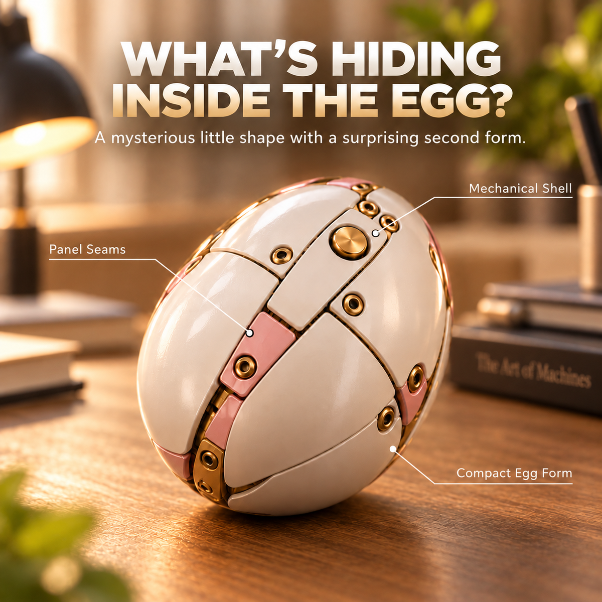 🌈🦄 2-in-1 Transforming Mechanical Unicorn Egg – Winged Fantasy Figure