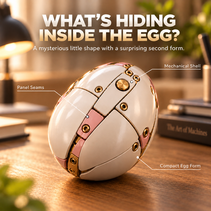 🌈🦄 2-in-1 Transforming Mechanical Unicorn Egg – Winged Fantasy Figure