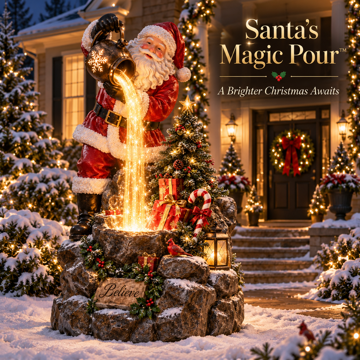 🎅 Santa’s Magic Pour™ – Cascading Christmas Light Display