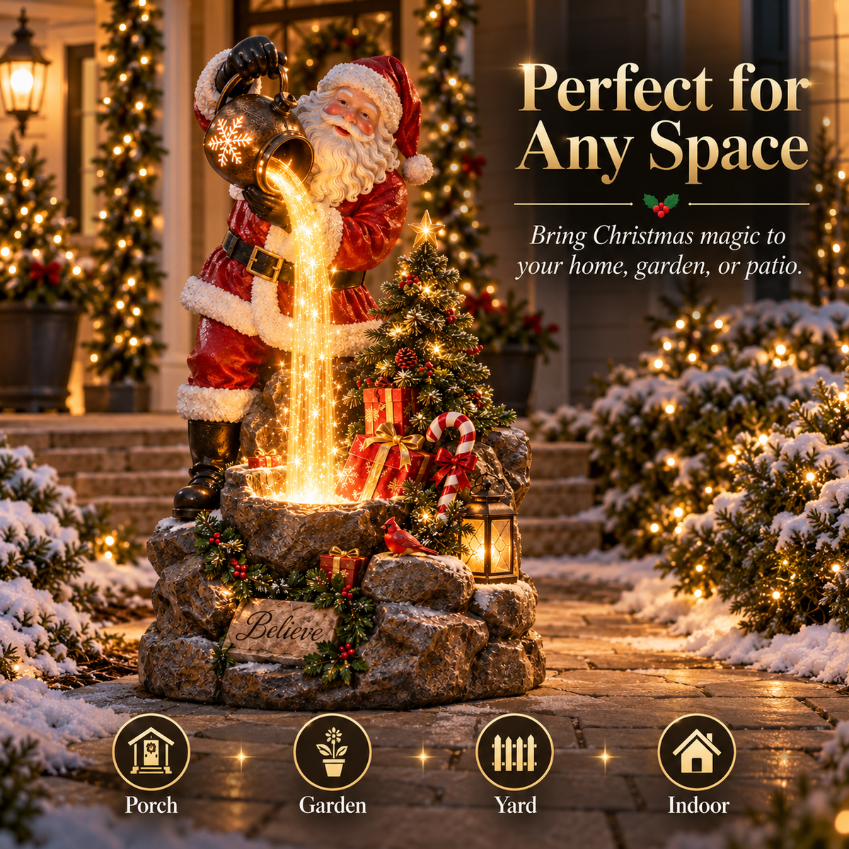 🎅 Santa’s Magic Pour™ – Cascading Christmas Light Display