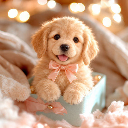 🎄 49% OFF – Golden Buddy™ Realistic Robot Golden Retriever Puppy