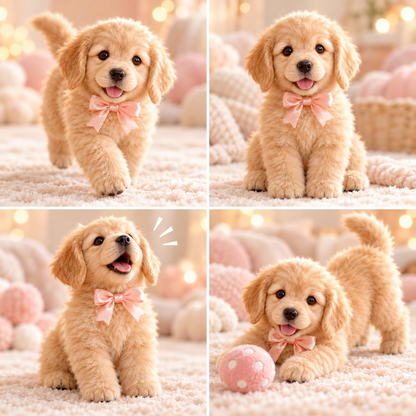 🎄 49% OFF – Golden Buddy™ Realistic Robot Golden Retriever Puppy