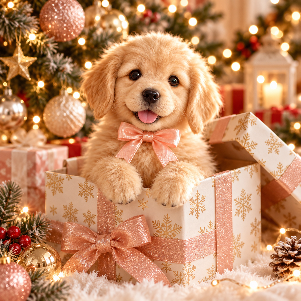 🎄 49% OFF – Golden Buddy™ Realistic Robot Golden Retriever Puppy