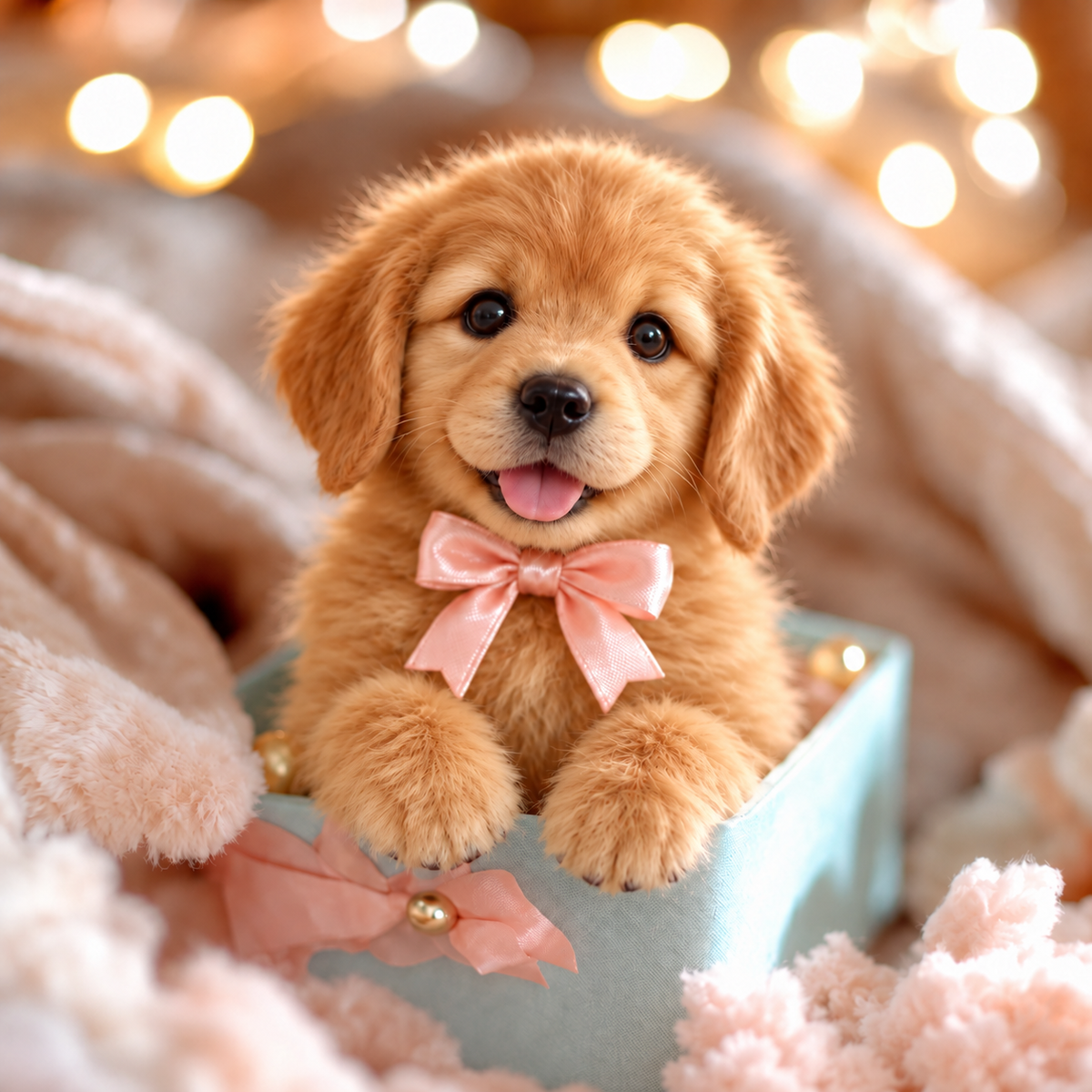 🎄 49% OFF – Golden Buddy™ Realistic Robot Golden Retriever Puppy