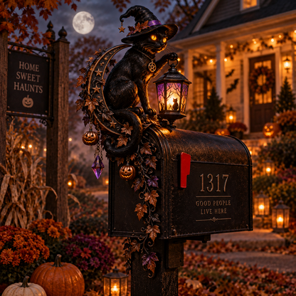 🎃 Haunted Mailbox Guardians™ – Lighted Halloween Mailbox Topper Collection