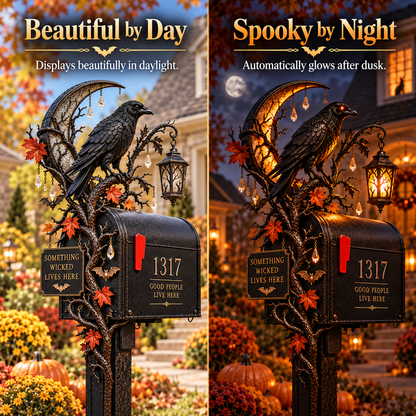 🎃 Haunted Mailbox Guardians™ – Lighted Halloween Mailbox Topper Collection