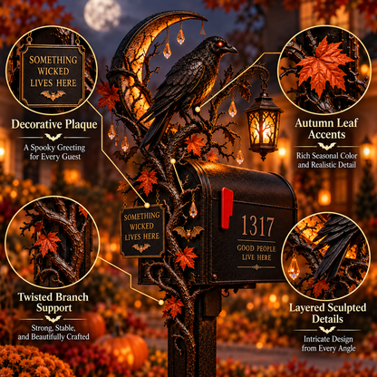 🎃 Haunted Mailbox Guardians™ – Lighted Halloween Mailbox Topper Collection