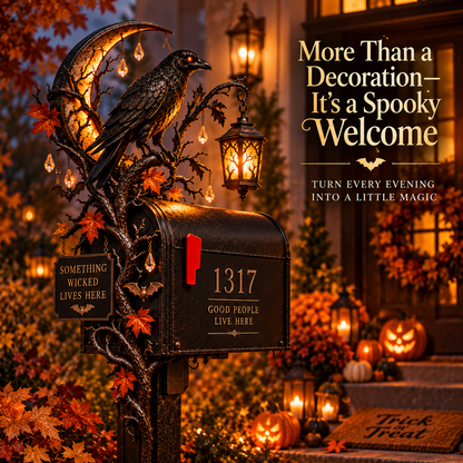 🎃 Haunted Mailbox Guardians™ – Lighted Halloween Mailbox Topper Collection