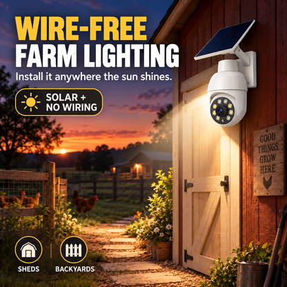 ⏰Final 6 Hours Sale 50% OFF🔥 - Solar-Powered Simulated Surveillance Camera Street Light